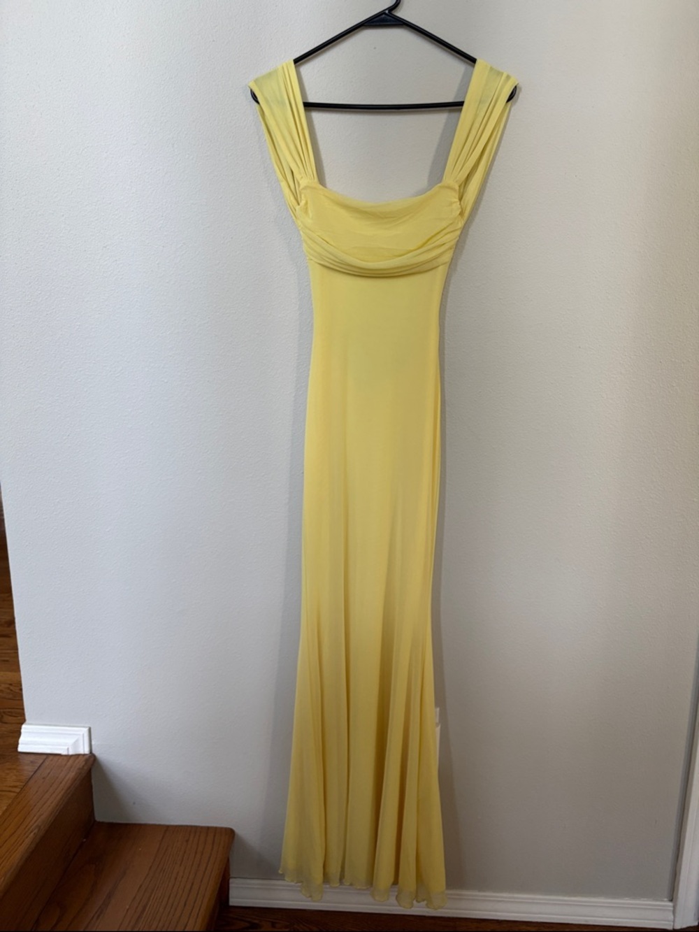 Beginning Boutique - Beverley Yellow Mesh Maxi Dress